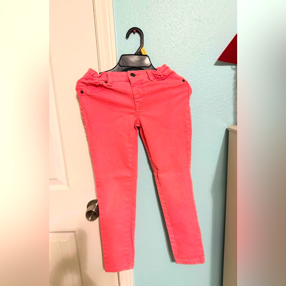 Pink Skinny Jeans with Stretch Denim
